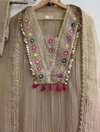 Sr 1722 Salsa Silk Embroidery Work Kurti With Bottom Dupatta